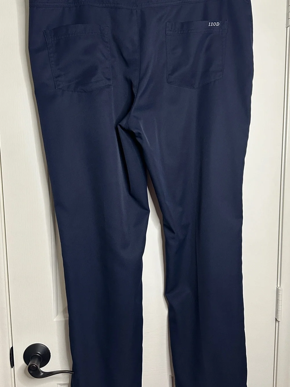Izod Men's Dark Navy Straight-Leg Dress Pants